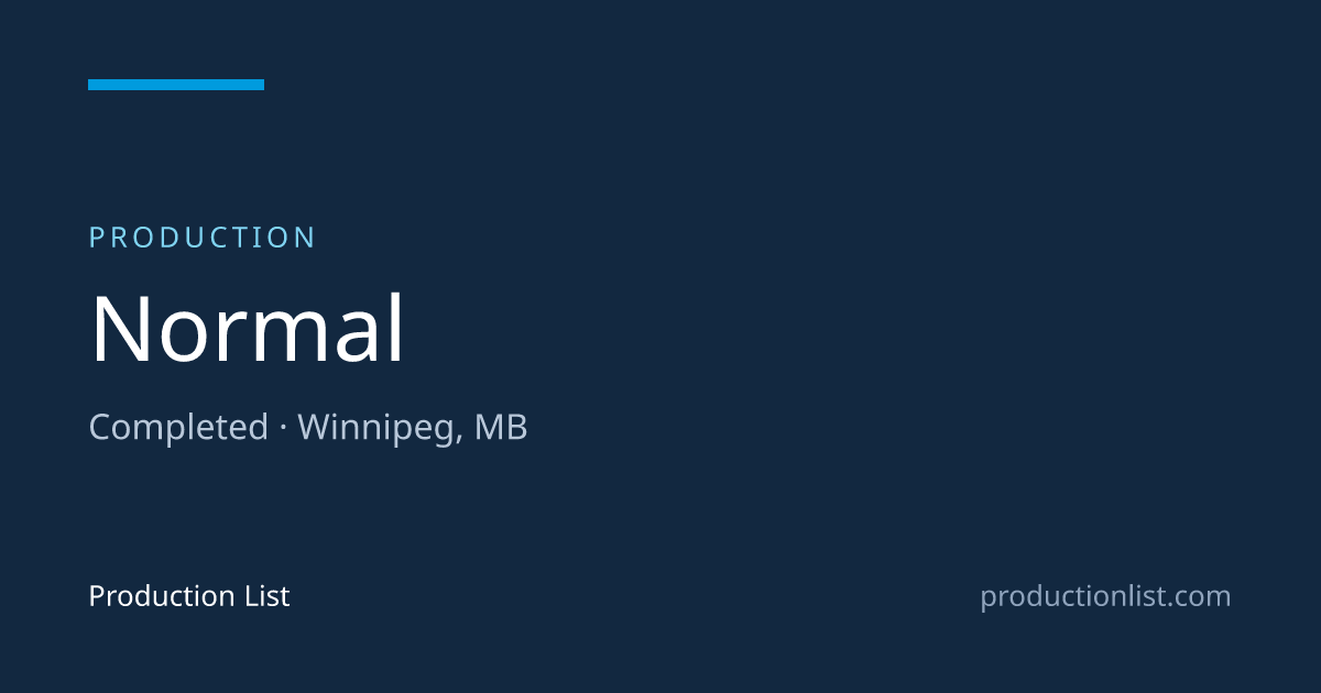 Normal | Production List